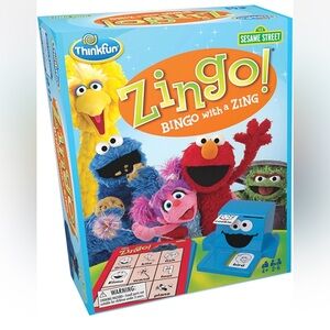 SESAME STREET ThinkFun ZINGO GAME Bingo with Zing 2-6 Players Age 4+ NWT